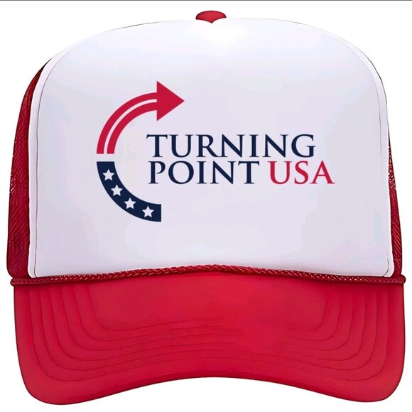 Turning Point Red And White Foam Trucker Snap Back Hat - Picture 1 of 1